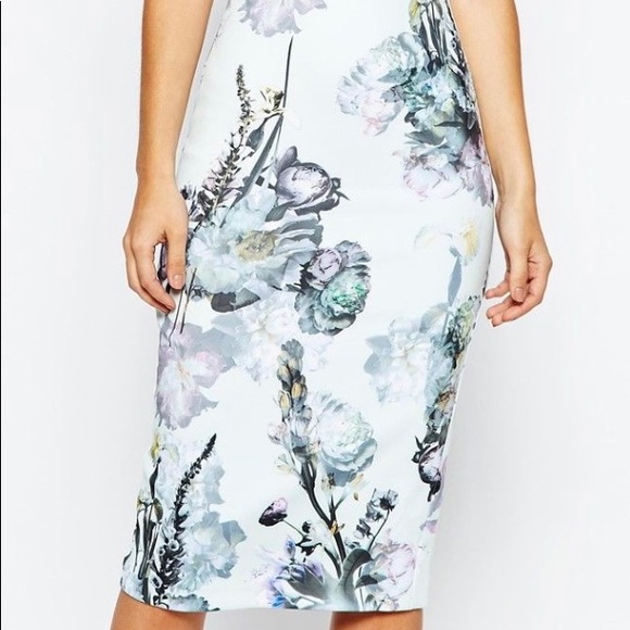 TED BAKER Torchlit Floral Midi Dress - Picture 6 of 17